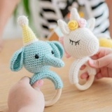 Плетеная детская погремушка ручной работы, крючок для вязания, набор материалов, кукла, «сделай сам», подарок на день рождения