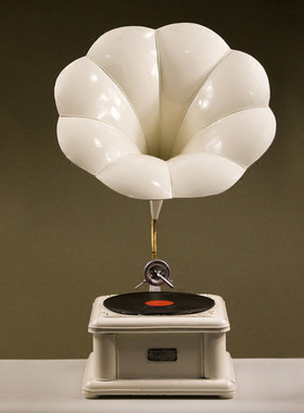 好货黑胶唱片机北欧轻奢摆件复古模型留声机酒柜咖啡店家居橱窗装