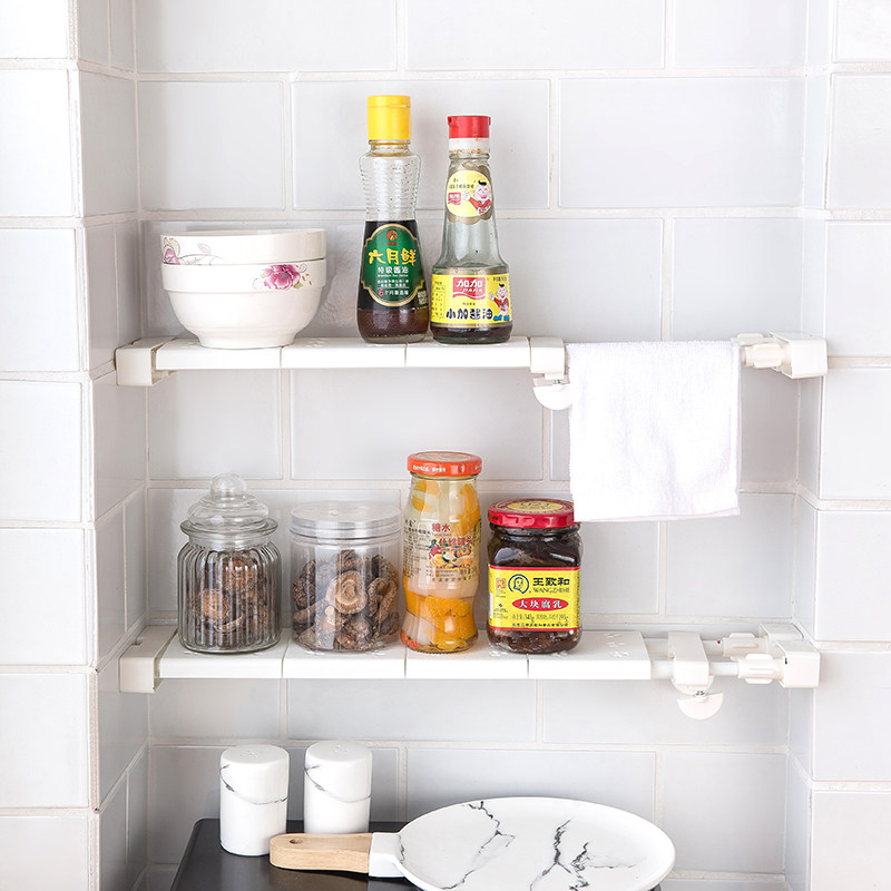 窗台收纳分层隔板厨房窗户免钉置物架浴室分层隔层架阳台伸缩整理,淘宝优惠券,粉丝福利购,淘宝优惠卷