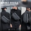 One-shoulder crossbody bag men's large capacity magnetic buckle backpack