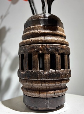 手工匠制 侘寂风 车轴花瓶摆件 独特韵味（客服选实款）