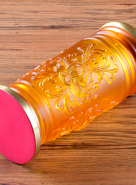 香桶香筒玻璃装香放香莲花仿琉璃