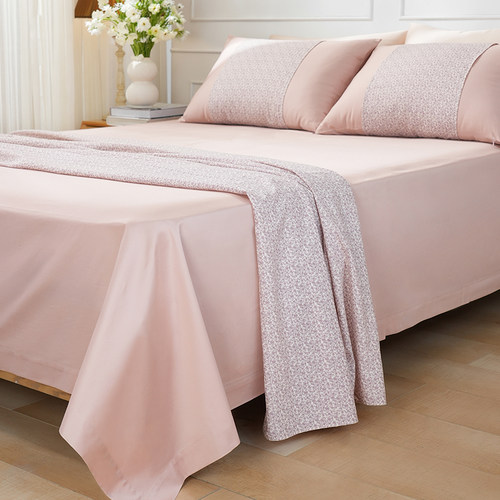 阳春小镇床单单件纯棉100全棉单人双人高级感四季通用睡单枕套a - 图0