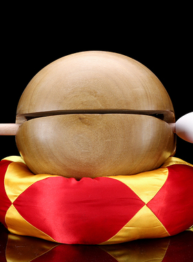 台湾桂兰木真木鱼法器实木敲击乐器摆件佛堂寺院用老式款佛门诵经