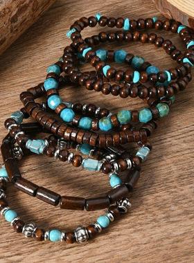 跨境热销新款男女款木珠石头串珠