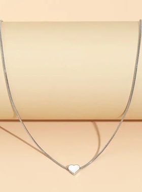 欧美跨境饰品时尚流行蛇骨链爱心