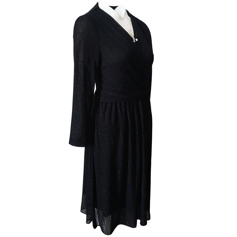 蓝贝紫20-lc679艾薇儿秋季连衣裙 蓝贝紫连衣裙