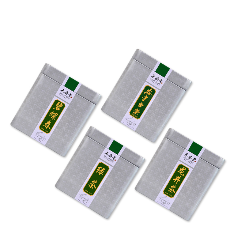 禾安堂旗舰店【拍1发4】绿茶茶叶年新茶龙井茶安吉白茶碧螺春共850g3