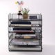 Metal data rack single-layer storage rack three-layer combination A4