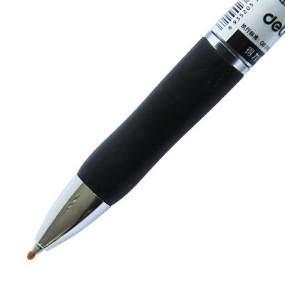得力按动中性笔 黑色0.5mm 得力S01中性笔 办公签字笔 水笔 - 图3