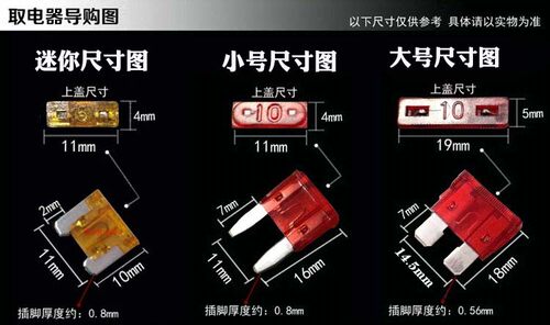 点烟器雨刮器保险丝保险片保险丝套装适用于雪佛兰15款新科鲁兹 - 图2