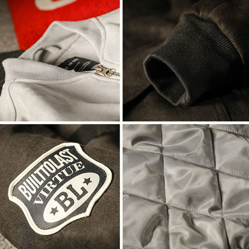 天空之翼」冬季潮男ma1飞行棉服麂皮绒工装棉衣休闲加厚保暖外套 - 图2