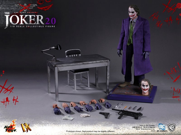 HotToys HT 1/6 DX11蝙蝠侠黑暗骑士小丑2.0 Joker希斯莱杰-图0