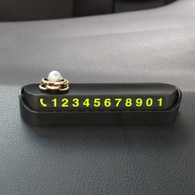 Creative camellia hidden parking sign