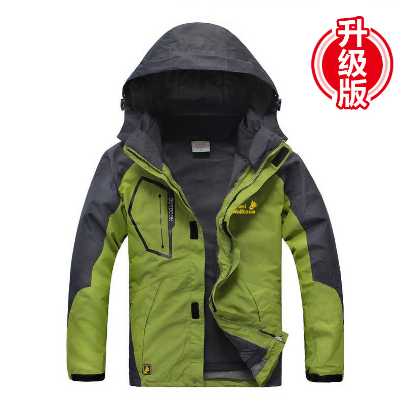户外秋冬季冲锋衣男女三合一两件套防水加绒加厚防风衣潮牌登山服 户外秋冬季冲锋衣男女三合一两件套防水加绒加厚防风衣潮牌登山服