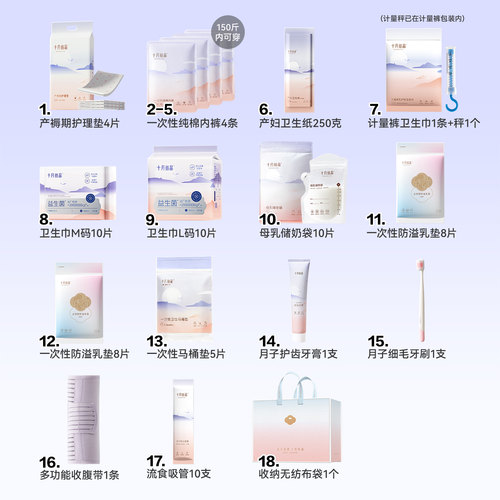 【收腹带版】十月结晶待产包刀纸入院母子套装孕产妇备产月子用品 - 图1