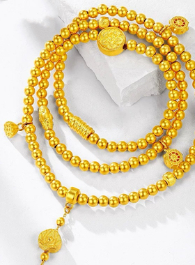 藏蕴手链沙金项链女传承