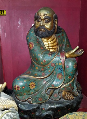 纯铜禅宗风摆件佛像