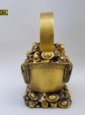 纯铜摆件招财风水开业存钱罐