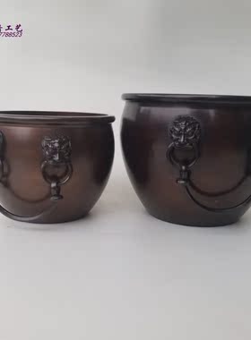 加厚狮子头招财笔筒定做工艺品