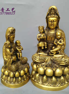 定做摆件铜器送子观音