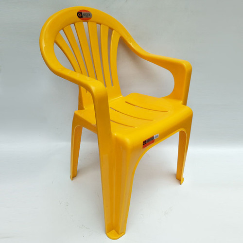 塑料加厚靠背扶手椅子塑胶凳子成人椅子塑胶扶手椅大排档烧烤椅子 - 图1