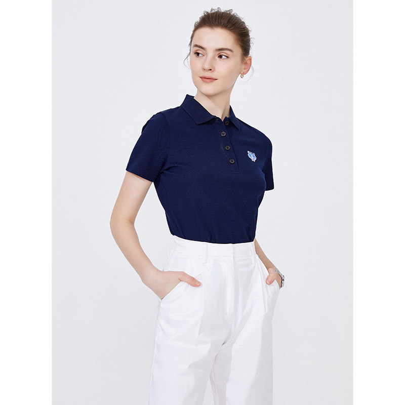 [纯棉]Navigare意大利小帆船夏季短袖polo衫女2023年新款翻领t恤,淘宝优惠券,粉丝福利购,淘宝优惠卷