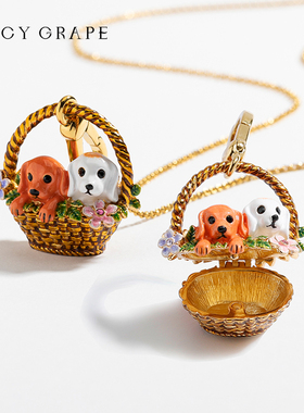 可爱吊坠项链空心原创挂件礼物