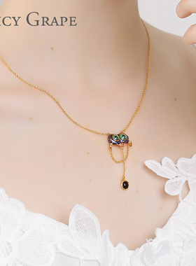 森系大眼趣味可爱闺蜜礼物项链