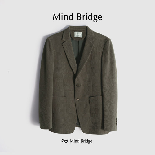 MindBridge【古董情书】高端商务休闲弹力西服透气垂感西装 M4390 - 图3