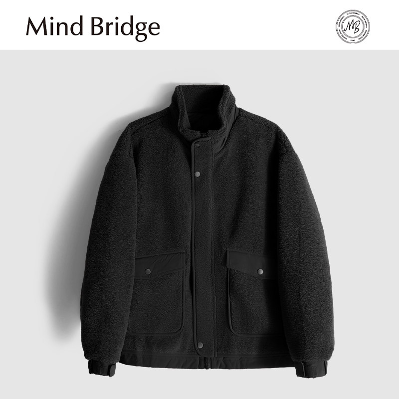 MindBridge【暖茶】300g立领摇粒绒防风保暖轻薄羽绒外套冬 M4462 - 图3