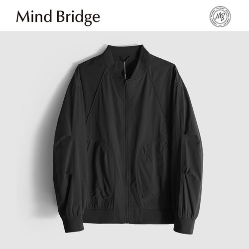 MindBridge【科隆教堂】轻量化棒球领商务休闲夹克男防风透气MA1R - 图0