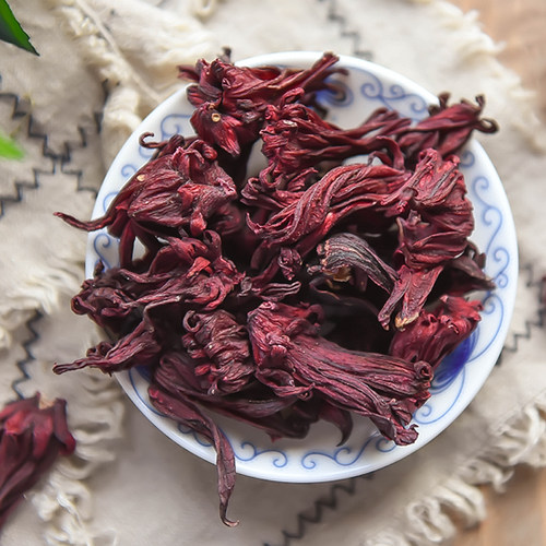 红桃k干花泡酒玫瑰茄洛神花茶云南特级新鲜养生茶泡水喝500g大朵 - 图2
