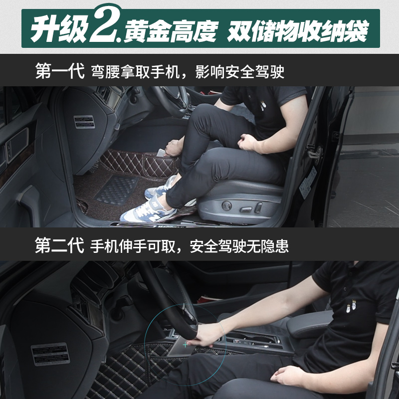 单片主驾驶耐磨汽车脚垫专用于奔驰gla200驾驶室位座单个丝圈垫-图2