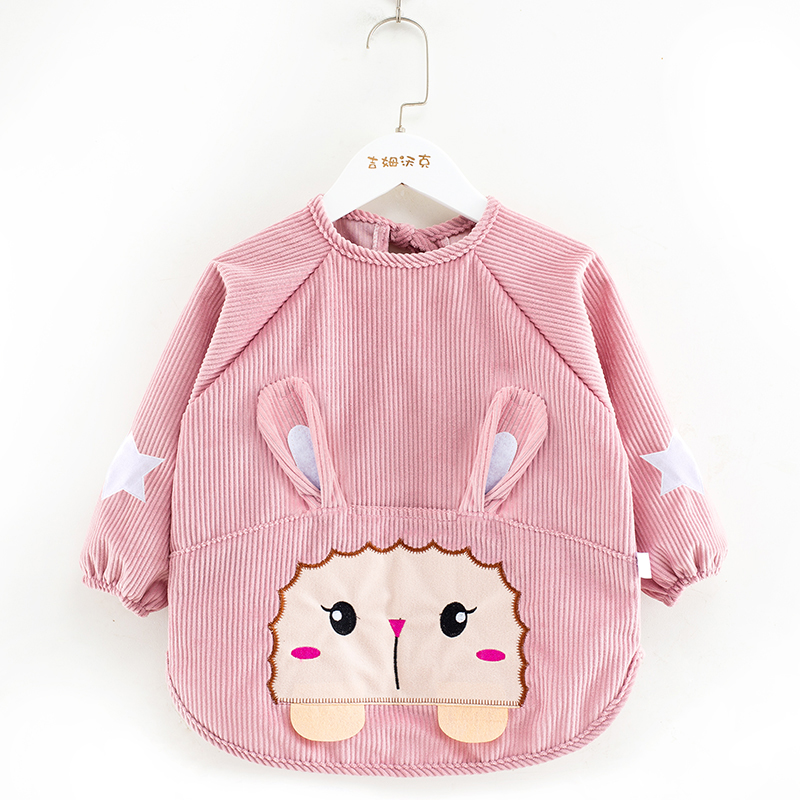 Baby smock, rice pocket, baby girl's eating waterproof bib, children's protective clothing, reverse dressing, baby apron, boy's outer wear