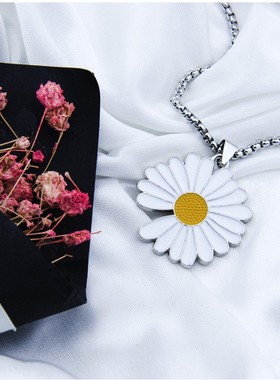 gd权志龙小雏菊金属嘻哈风钛钢链