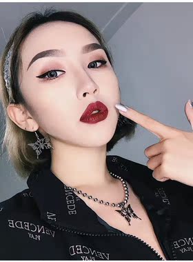 欧美镂空蝴蝶原宿毛衣链