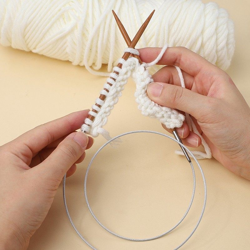 竹钢环形针毛线针手工编织工具全套织毛衣围脖袖子循环粗棒针直针,淘宝优惠券,粉丝福利购,淘宝优惠卷