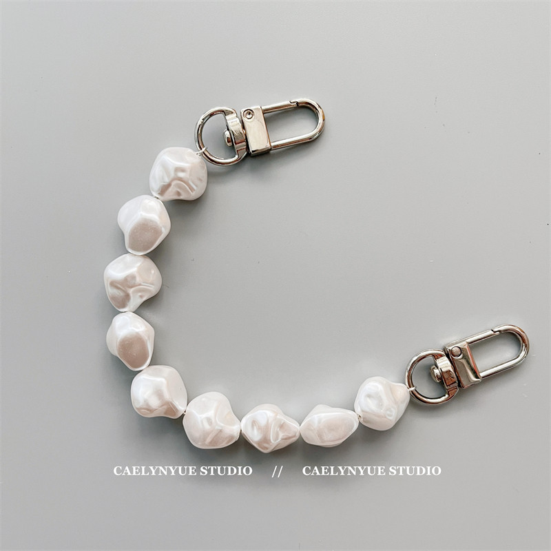 人造巴洛克异形珍珠链条手提单肩腋下包肩带手机链保护壳防摔装饰,淘宝优惠券,粉丝福利购,淘宝优惠卷