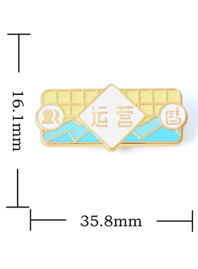 海洛迪行行出状元金属徽章胸针