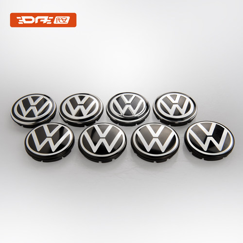 适用大众朗逸速腾迈腾途观捷达宝来帕萨特桑塔纳轮毂中心盖轮胎标 - 图1