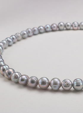 8-9mm淡水珍珠项链女真多麻