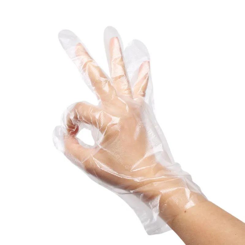 一次性手套商用厨房专用食品级手膜用餐饮食品家用透明塑料手套 - 图3