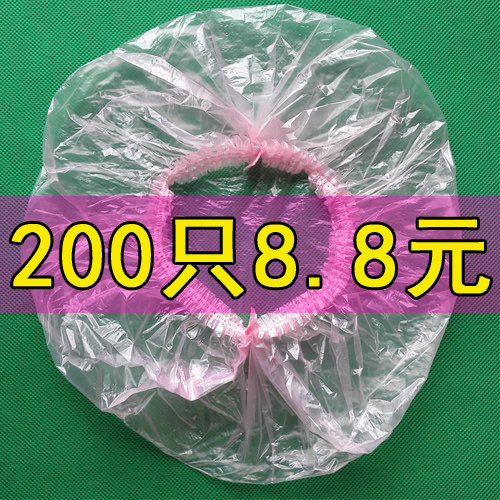 一次性浴帽加厚防水加大号酒店女款防水洗澡染发长发发膜专用焗油 - 图1