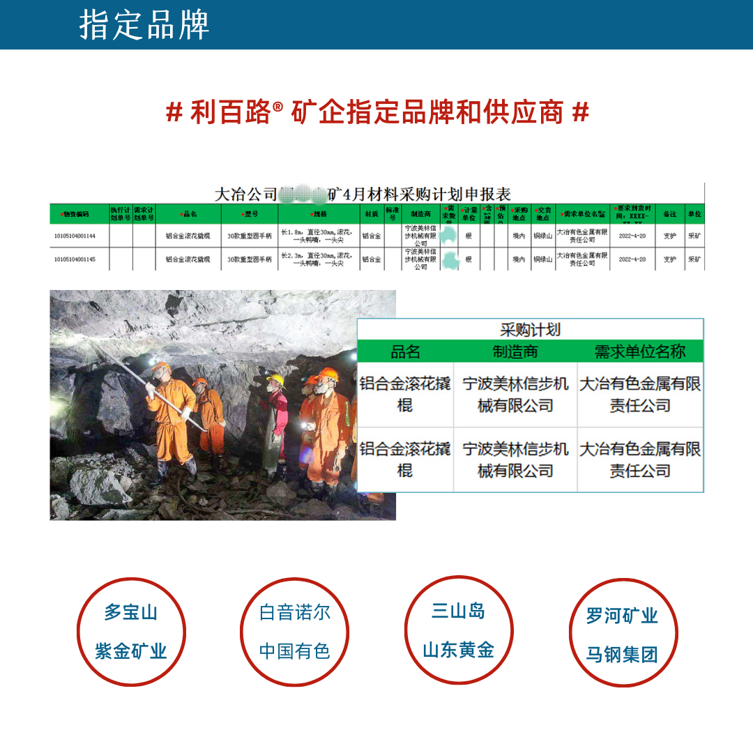 2.5米利百路特种工业级铝合金撬棍高强度撬棒撬毛杆矿山矿用矿井