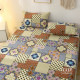 Jacquard pure cotton thickened bed sheets single piece simple strips