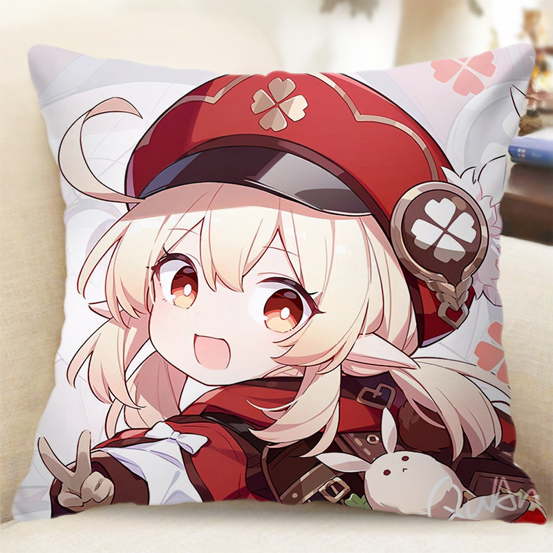 原神周边抱枕胡桃散兵雷神纳西妲钟离甘雨魈可莉动漫手办定制枕头