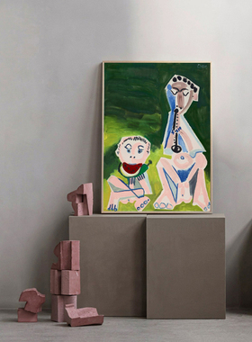 毕加索装饰画名画多巴胺简约现代客厅餐厅挂画抽象艺术卧室墙壁画