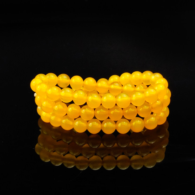 沛孚珠宝新品天然巴西黄玉髓玛瑙手链女三圈蜜蜡黄单手串促销包邮,淘宝优惠券,粉丝福利购,淘宝优惠卷