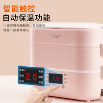 Semi-functional electric heating lunch box can be inserted electrically insulated double layer cooking hot rice theorizer office worker portable lunchbox